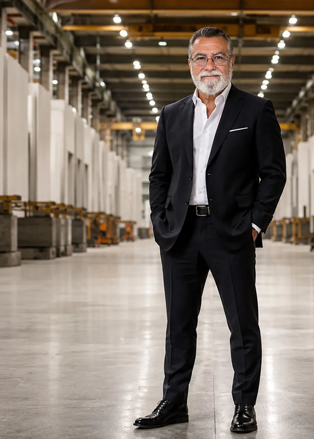 Manny Rodriguez en planta industrial